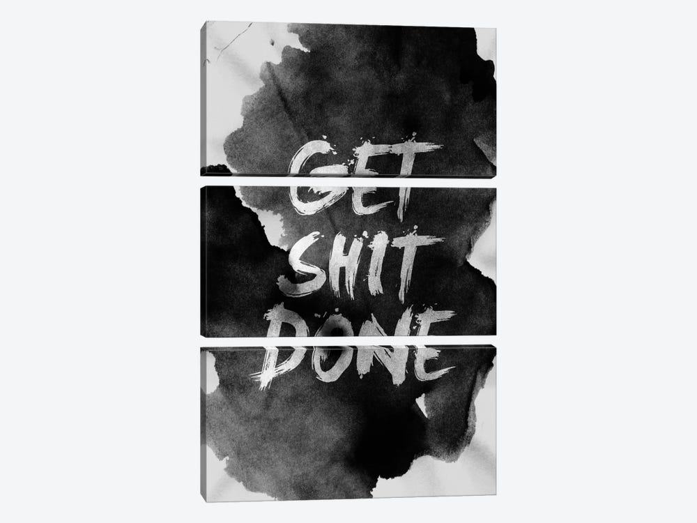 Get Shit Done by Stoian Hitrov 3-piece Canvas Art Print