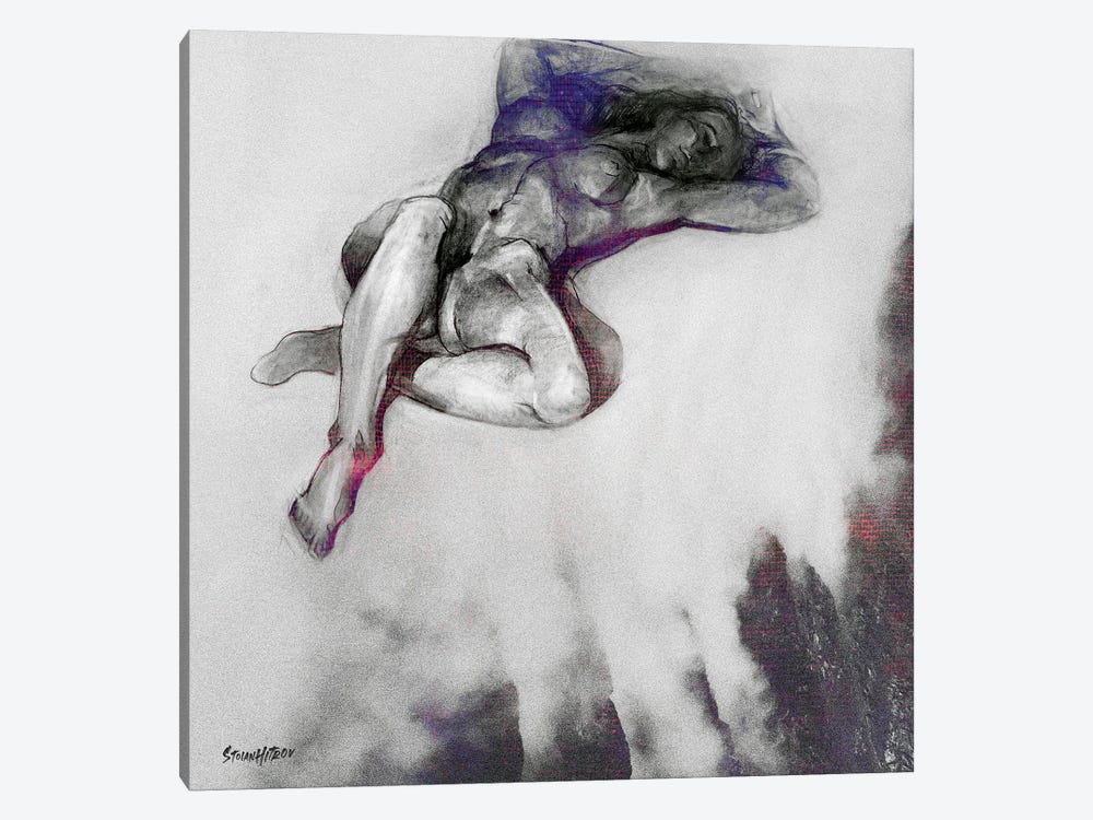 Nude Girl by Stoian Hitrov 1-piece Canvas Art Print