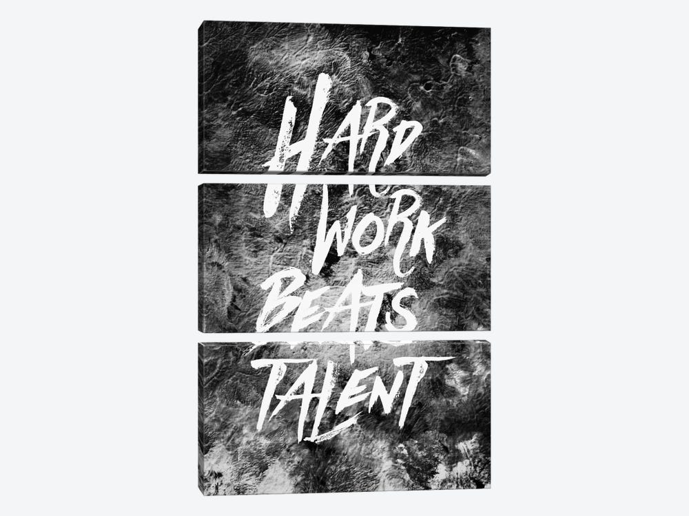 Hard Work Beats Talent by Stoian Hitrov 3-piece Canvas Artwork