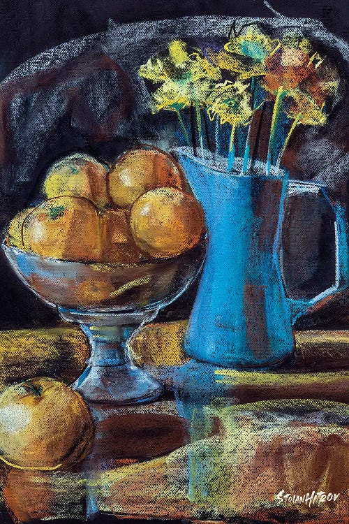 Yellow Orange Etude by Stoian Hitrov wall art
