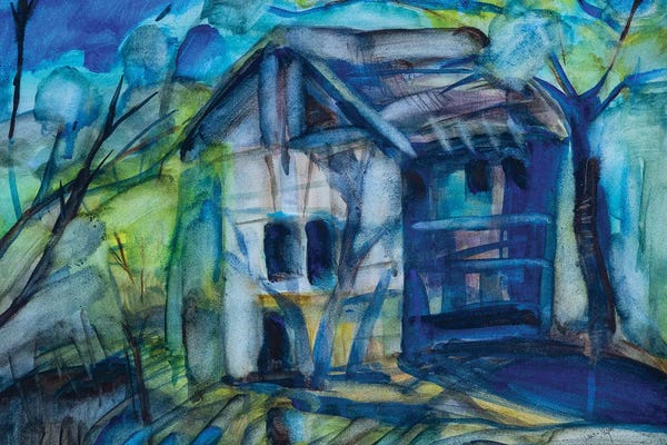 Stoian Hitrov: Shadows Of The Old Barn by Stoian Hitrov