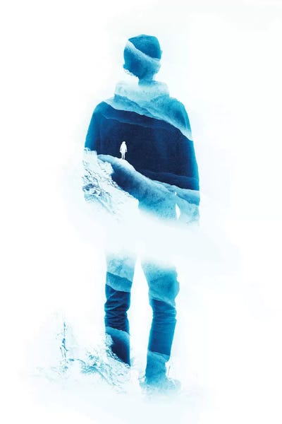 Lucid Isolation In Teal by Stoian Hitrov framed wall art