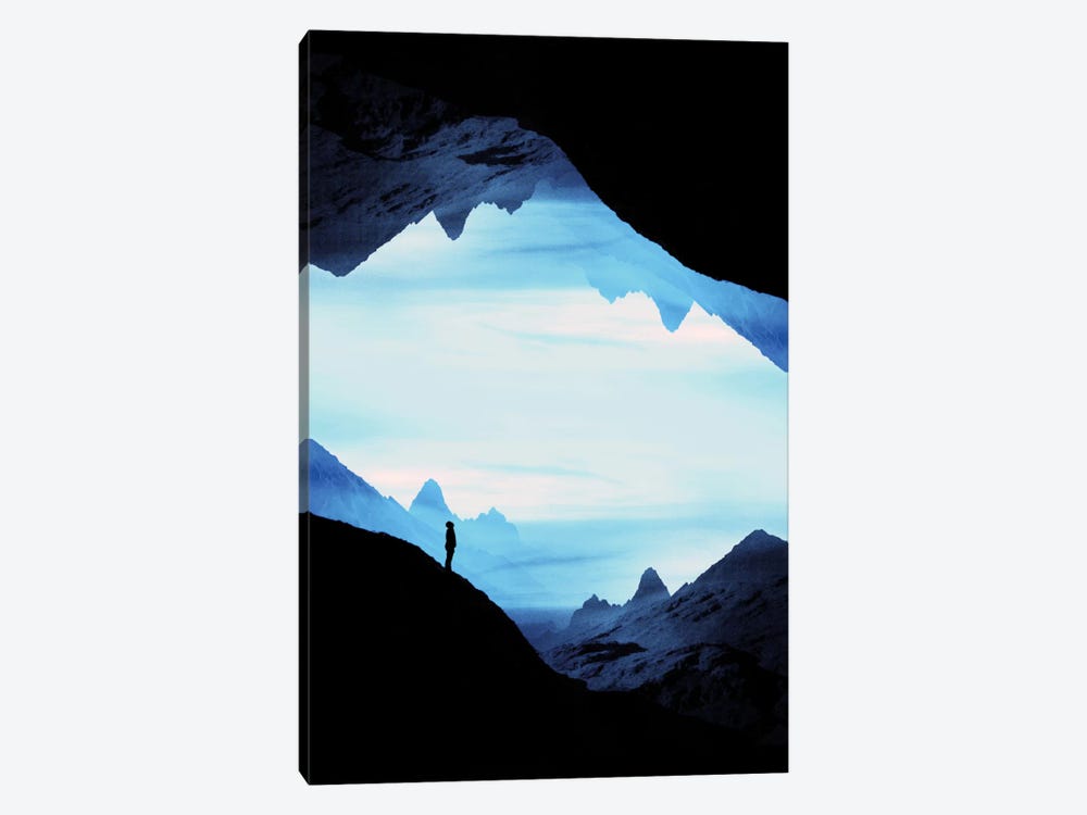 Blue Wasteland Isolation by Stoian Hitrov 1-piece Canvas Print