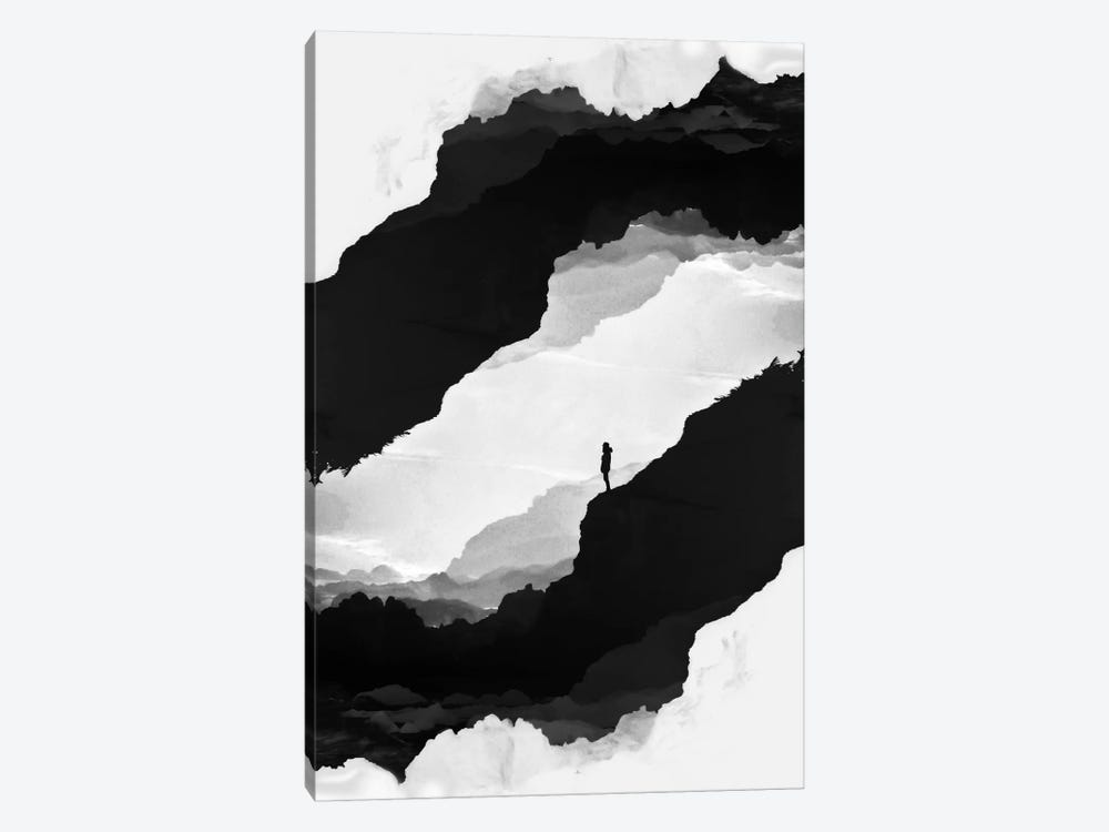 White Isolation 1-piece Canvas Wall Art