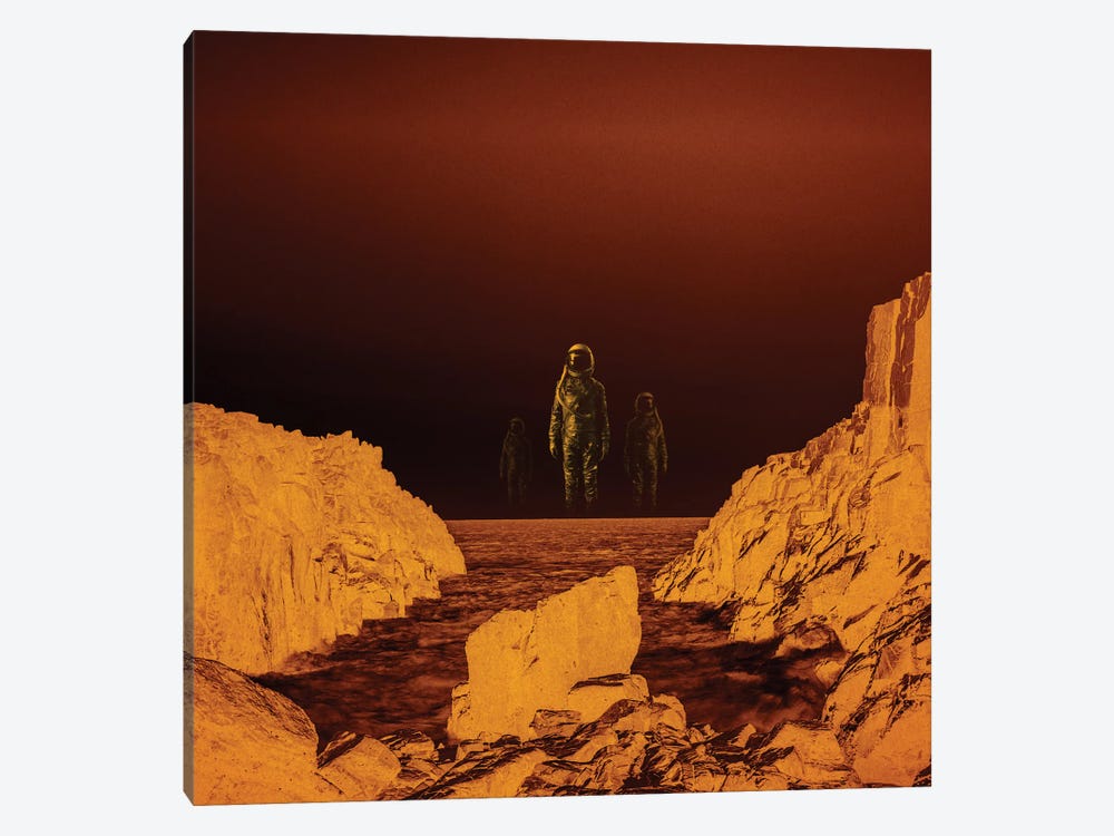 Escape From Red Planet by Stoian Hitrov 1-piece Canvas Artwork