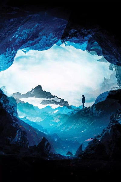 Cyberpunk: Blue Misty Mountains by Stoian Hitrov