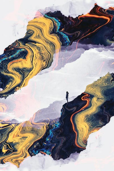 Green Lava Isolation by Stoian Hitrov framed wall art