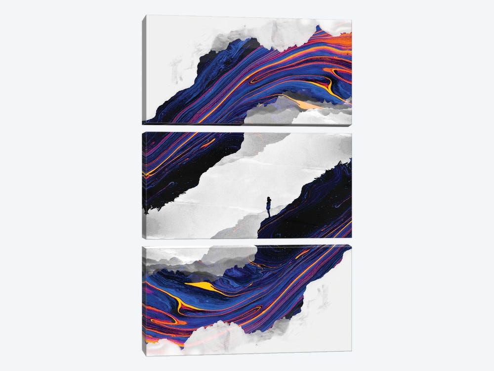 Electric Storm of Isolation by Stoian Hitrov 3-piece Art Print