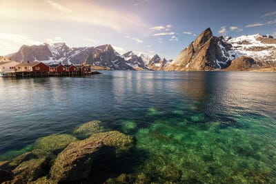 Lofoten Harbor II by Andreas Stridsberg multi panel art