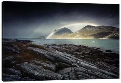 Lofoten Rainbow II Canvas Art Print - Norway Art
