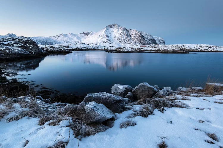 Lofoten Snow Lake by Andreas Stridsberg wall art