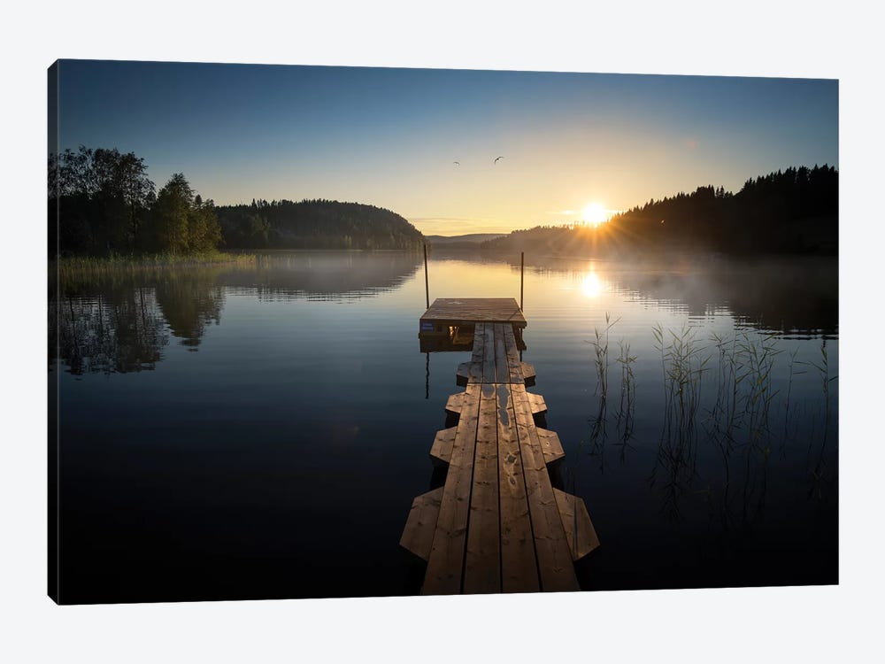 Sunset Pier I by Andreas Stridsberg 1-piece Canvas Wall Art