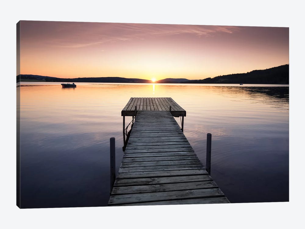 Sunset Pier II by Andreas Stridsberg 1-piece Canvas Print