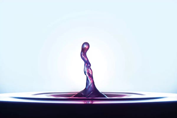 Water Close-Ups: Purple Twist by Andreas Stridsberg