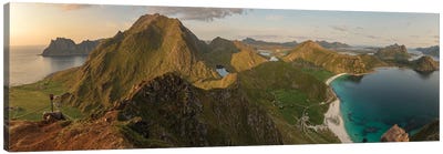 Haukland Panorama Canvas Art Print - Andreas Stridsberg
