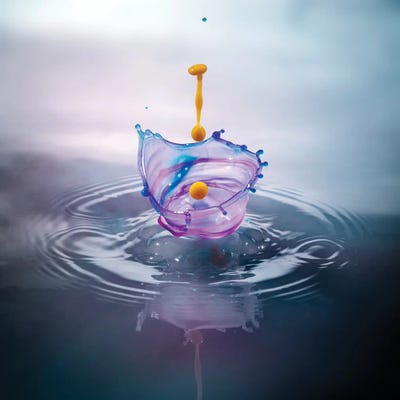 Basket Splash by Andreas Stridsberg framed wall art