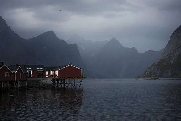 Docks & Piers: Red Rorbuer by Andreas Stridsberg