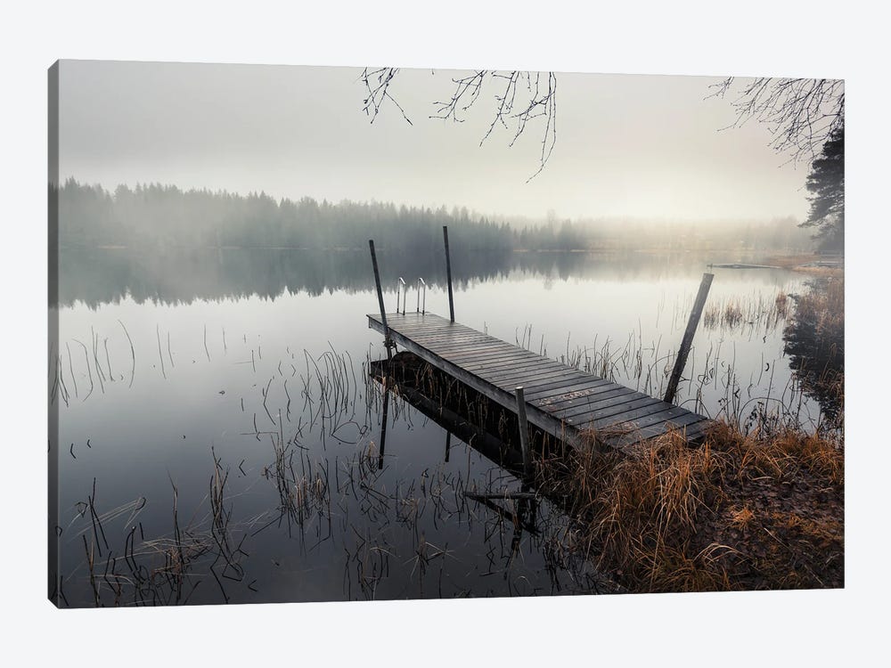 Foggy Lake by Andreas Stridsberg 1-piece Canvas Print