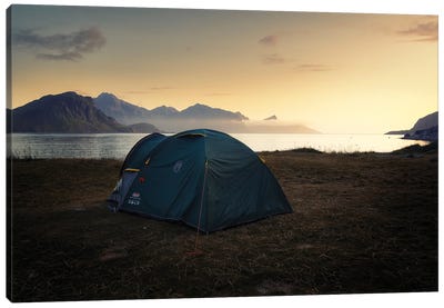 The Perfect Camp Site Canvas Art Print - Andreas Stridsberg