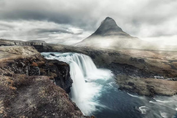 Snaefellsnes: Kirkjufell In Mist by Andreas Stridsberg