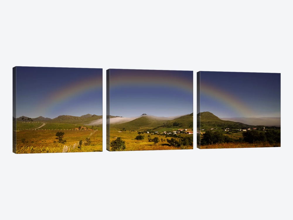 Lofoten Rainbow by Andreas Stridsberg 3-piece Canvas Art Print