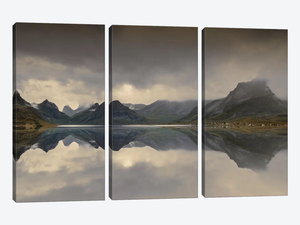 Mirrored Beauty by Andreas Stridsberg 3-piece Canvas Print