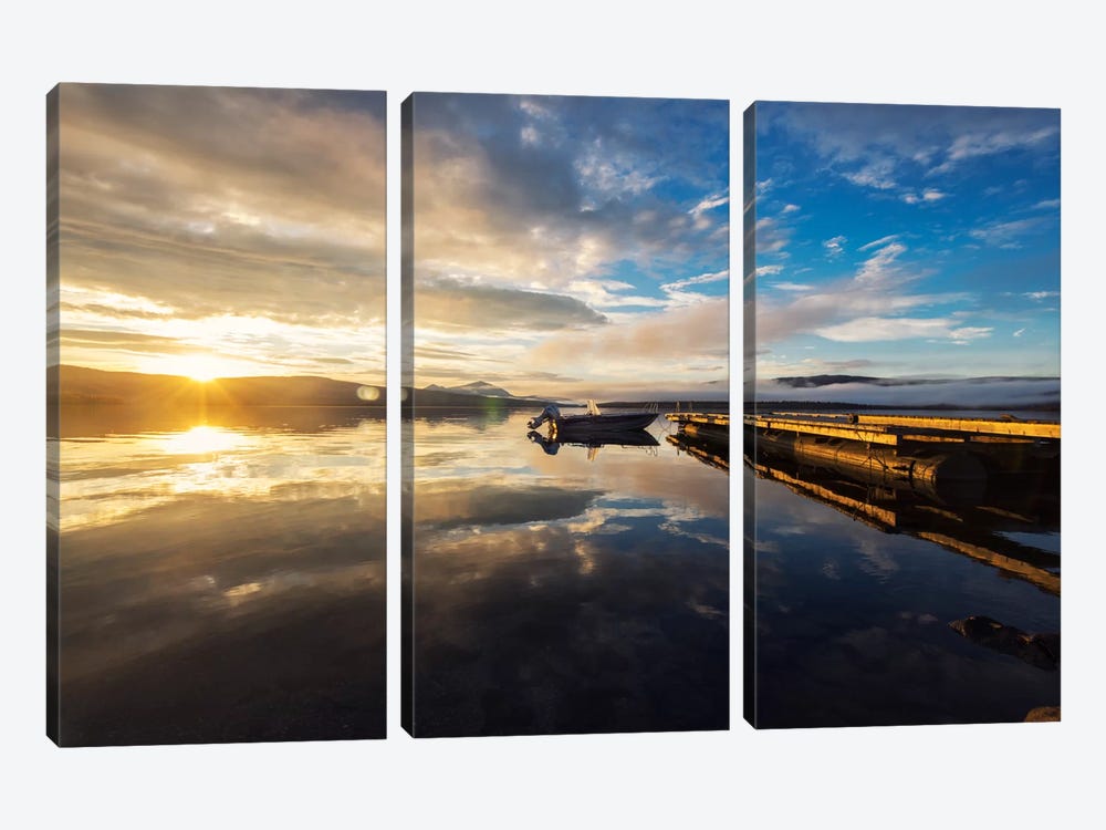 Morning Peace by Andreas Stridsberg 3-piece Canvas Art