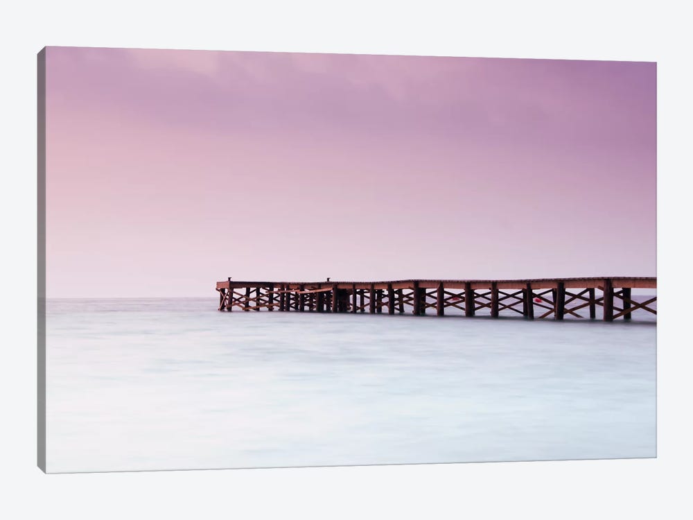 Pink Pier by Andreas Stridsberg 1-piece Canvas Print