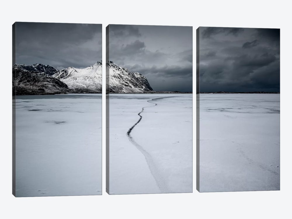 Lofoten Frozen by Andreas Stridsberg 3-piece Canvas Print