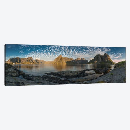Lofoten Mountains Canvas Print #STR81} by Andreas Stridsberg Art Print