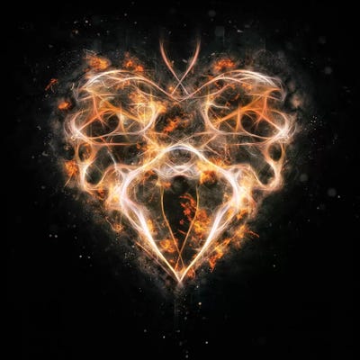 Smoke Heart by Andreas Stridsberg canvas print