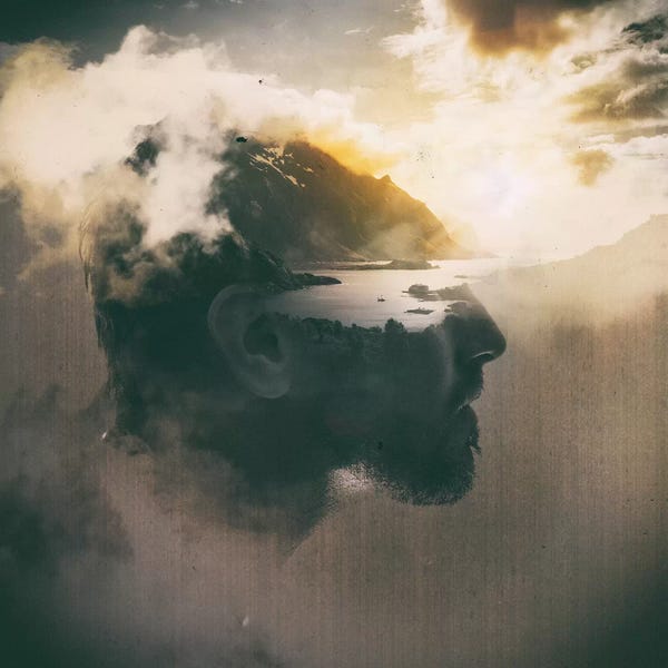Double Exposure Photography: Your Mind Is An Ocean by Andreas Stridsberg