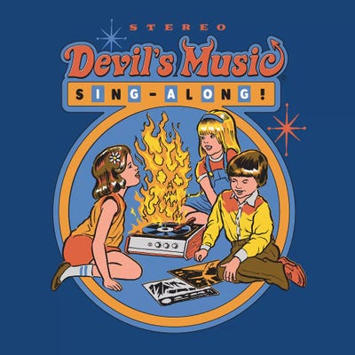 Devil's Music Sing-Along by Steven Rhodes art print
