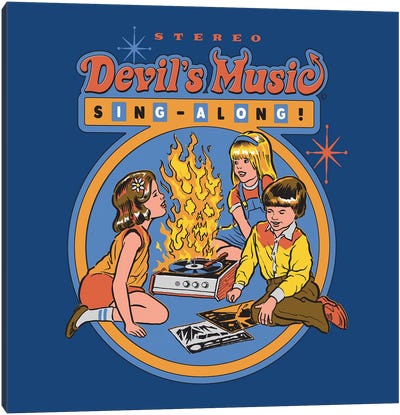 Devil's Music Sing-Along Canvas Art Print - Steven Rhodes