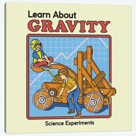 Learn About Gravity Canvas Print #STV20} by Steven Rhodes Canvas Art Print