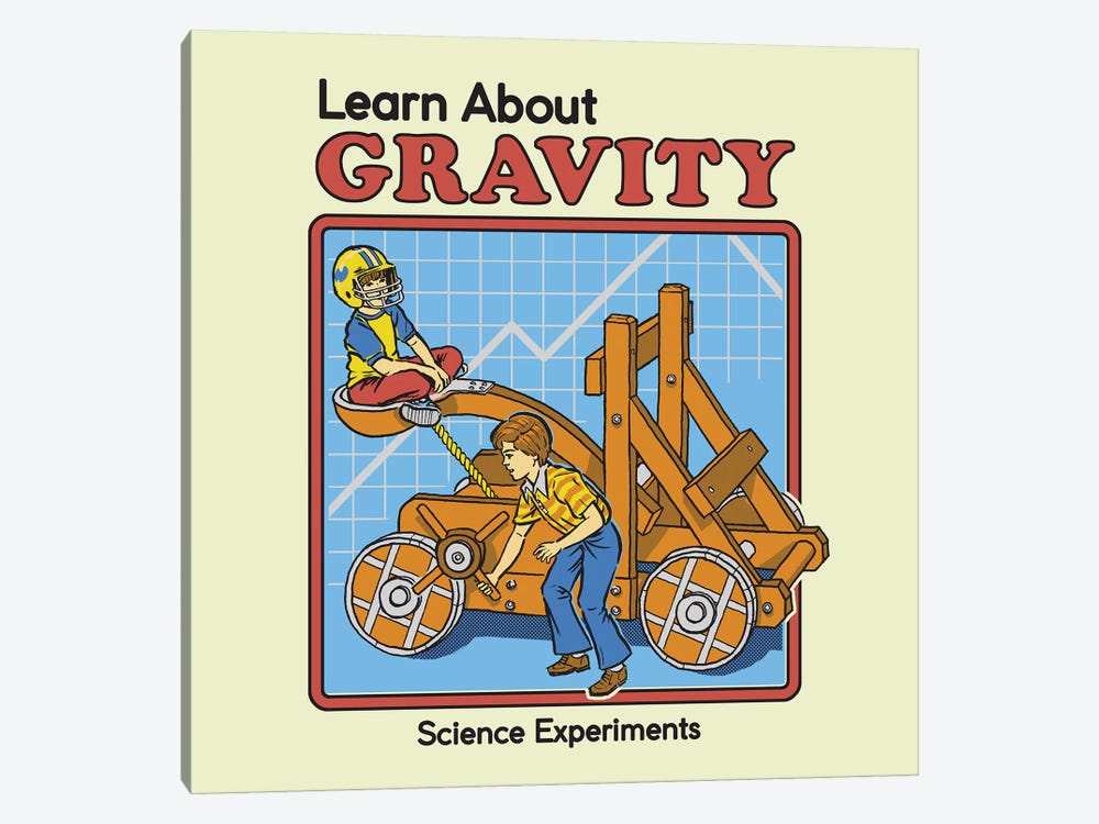 Learn About Gravity by Steven Rhodes 1-piece Canvas Art Print