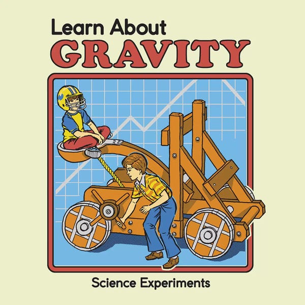 Kids Educational Art: Learn About Gravity by Steven Rhodes
