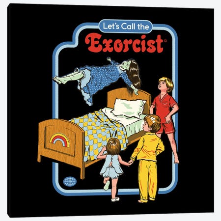 Let's Call The Exorcist Canvas Print #STV21} by Steven Rhodes Art Print