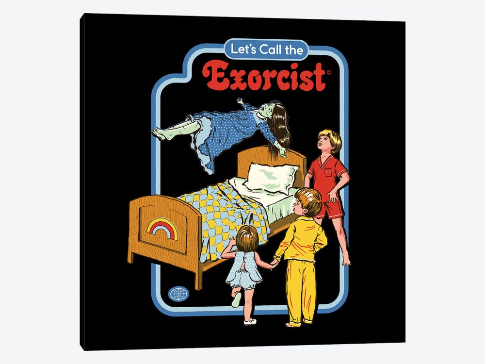 Let's Call The Exorcist by Steven Rhodes 1-piece Canvas Artwork
