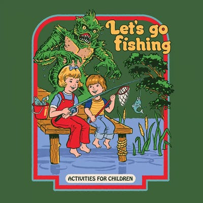 Let's Go Fishing by Steven Rhodes canvas print