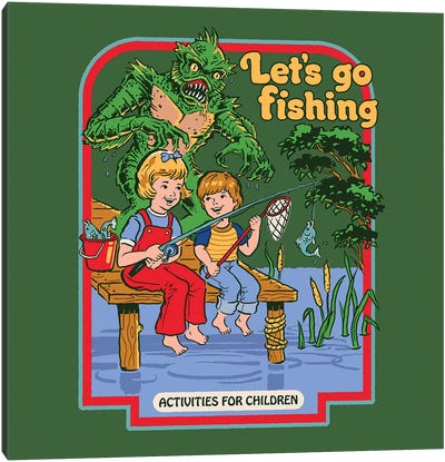 Let's Go Fishing Canvas Art Print - Steven Rhodes