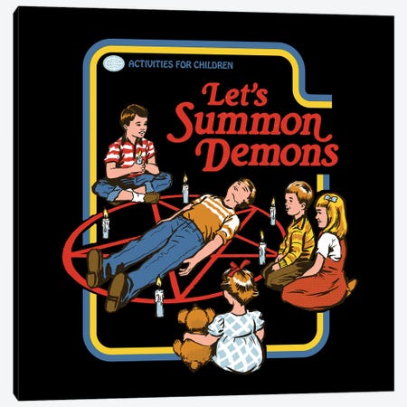 Let's Summon Demons Canvas Print #STV26} by Steven Rhodes Canvas Artwork