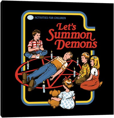 Let's Summon Demons Canvas Art Print - Steven Rhodes