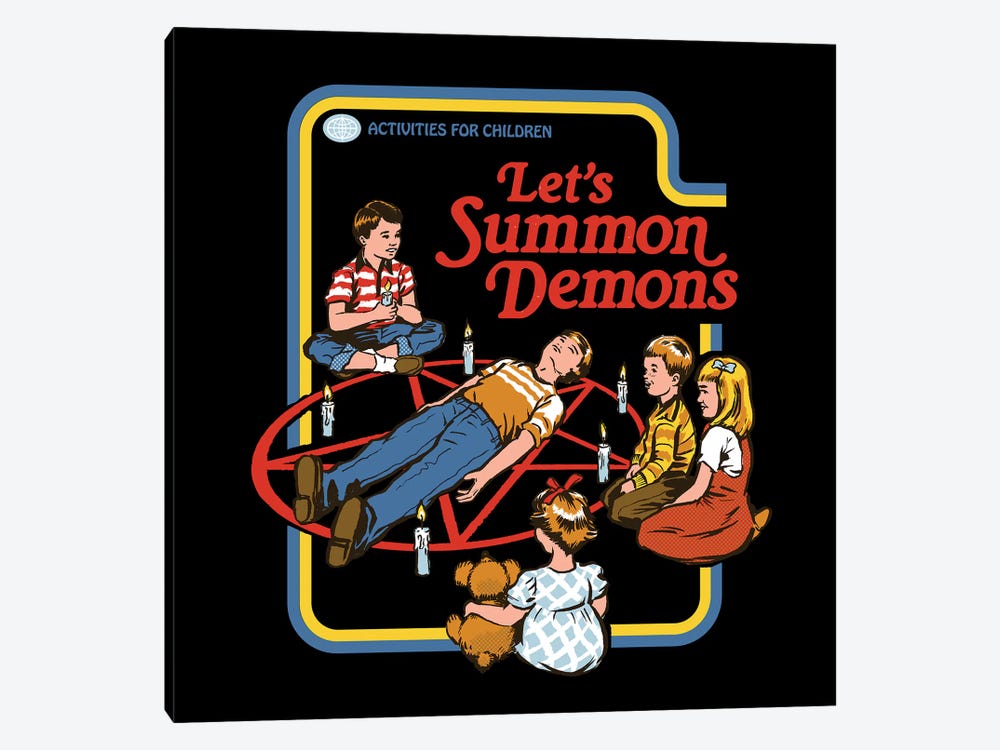 Let's Summon Demons by Steven Rhodes 1-piece Canvas Art Print