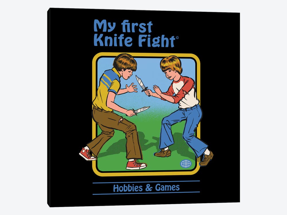 My First Knife Fight by Steven Rhodes 1-piece Canvas Artwork