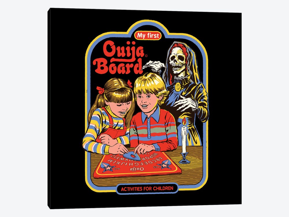 My First Ouija Board by Steven Rhodes 1-piece Canvas Art Print