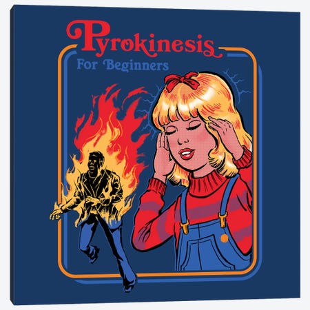 Pyrokinesis For Beginners Canvas Print #STV30} by Steven Rhodes Canvas Artwork