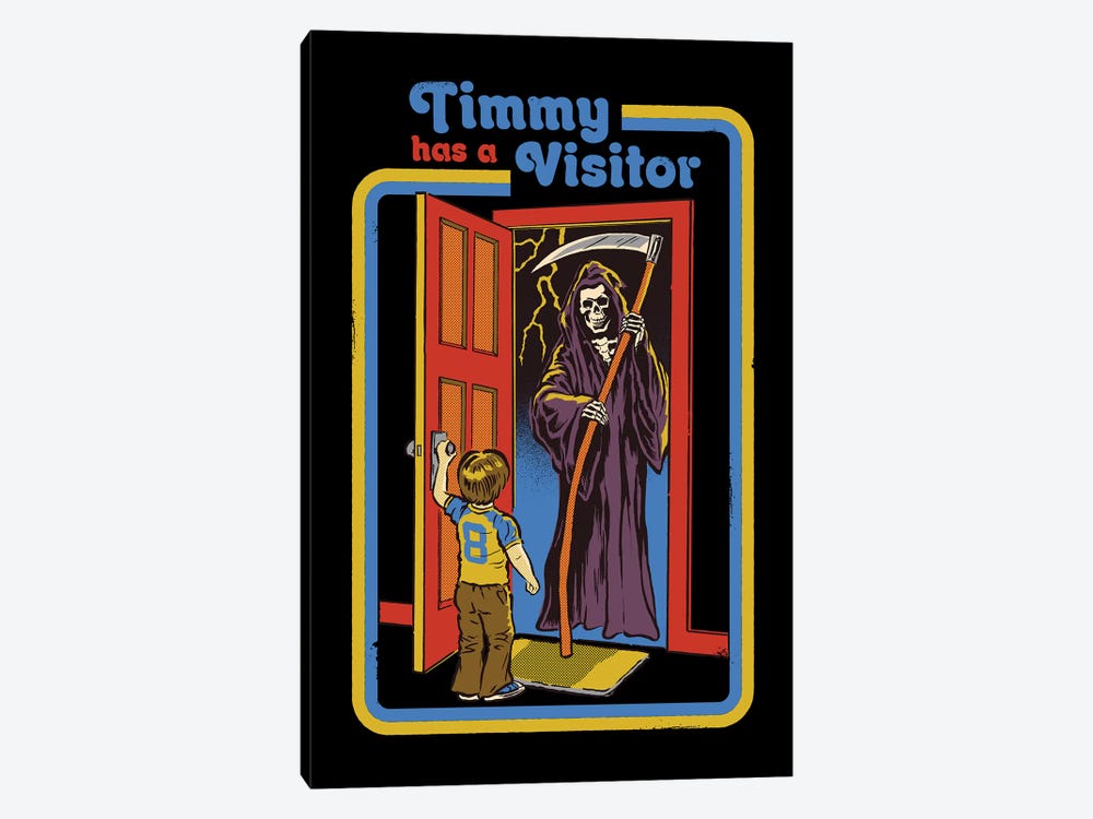 Timmy Has A Visitor by Steven Rhodes 1-piece Art Print