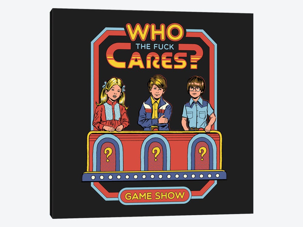 Who Cares by Steven Rhodes 1-piece Canvas Print
