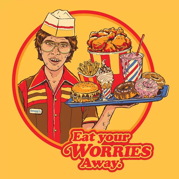 Pop Art Kitchen: Eat Your Worries by Steven Rhodes